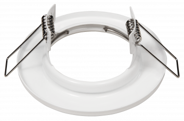 Preview: Einbaurahmen McShine ER-80 weiß, Ø80mm, starr