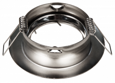 Preview: Einbaurahmen McShine ER-87 Edelstahl gebürstet, Ø87mm, schwenkbar