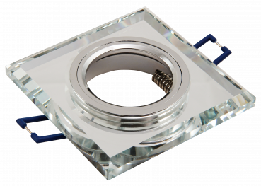 Einbaurahmen McShine Kristallglas eckig, transparent, 90x90mm