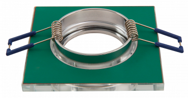 Preview: Einbaurahmen McShine Kristallglas eckig, transparent, 90x90mm