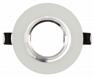 Preview: Einbaurahmen McShine LED-39 rund, Ø90mm, Glas, mit LED-Beleuchtung