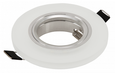 Preview: Einbaurahmen McShine LED-39 rund, Ø90mm, Glas, mit LED-Beleuchtung