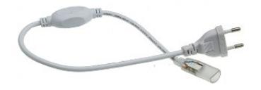 Einspeise-Modul für 230V LED-Stripes IP44 Verbinder zum Stripe, 40cm Kabel