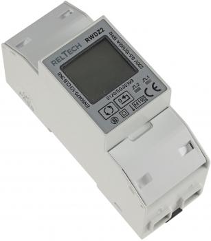 Preview: Energiekostenzähler DIN Trägerschiene 1-phasig 10A,176-276V,2TE LCD beleuchtet