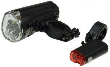 Preview: Fahrrad LED-Beleuchtungsset "CFL 30" 30Lux, StVZO zugelassen, Batteriebetrieb