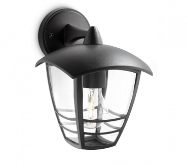 Preview: Philips Lighting myGarden Wandleuchte Creek schwarz stehend oder hängend