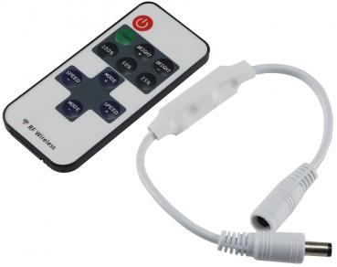 Preview: Funk-Controller für LED-Stripes mit Fernbedienung, 12-24V, 72Watt