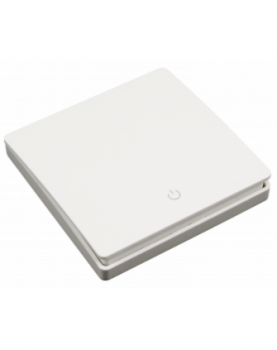 Funk-Wandtaster McPower "Kinetic 1-fach, Funktion ohne Batterie, max. 200m