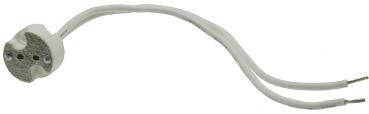 Preview: G4/GX5.3/GY6.35 Lampenfassung Universal max 12V/50W, 11cm Kabel