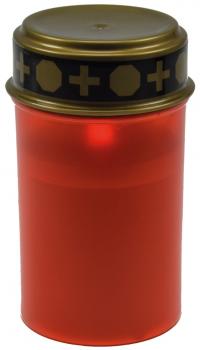 Grablicht mit flackernder LED ØxH 75x125mm, Betrieb mit 2xC/R14 (Baby)