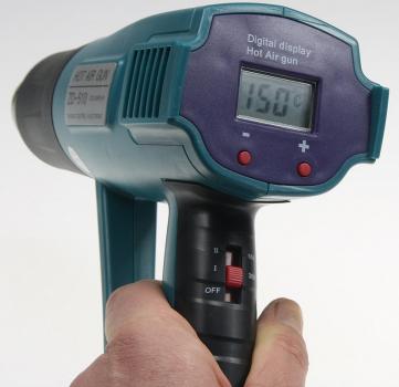 Preview: Heißluftgebläse "CHP-Pro Digi" 1500 Watt 100-650°C, LCD Temperaturanzeige