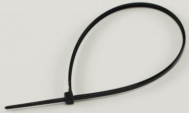 Preview: Kabelbinder 200mm x 2,5mm, schwarz 100er Pack, hohe Zugkraft, UV fest