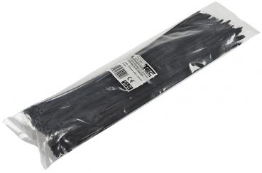 Preview: Kabelbinder 370mm x 4,8mm, schwarz 100er Pack, hohe Zugkraft, UV fest