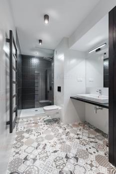 Preview: Kanlux LED-Leuchte Asten 8W IP44 400mm Schwarz