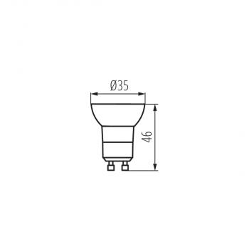 Preview: KANLUX LED-Leuchtmittel REMI GU10 MR11 LED Spot 2,2 Watt Lichtfarbe wählbar