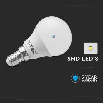 Preview: Kleines E14 LED-Leuchtmittel 5,5 Watt 470 Lumen Lichtfarbe wählbar