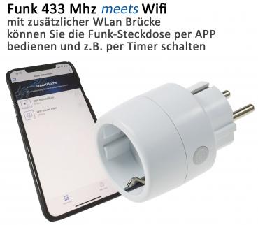 Preview: Funk-Steckdose für "Pilota Casa" Pro IP20, 230V, 2000W, max. 30m