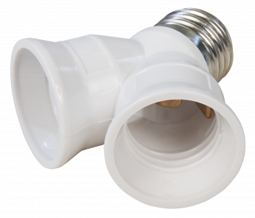 Lampenfassung McShine E27 auf 2x E27, Y-Adapter