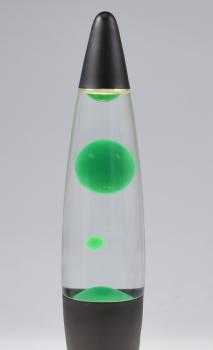 Preview: Lavalampe "CTL-BLEEN" 40cm Wasser: Klar, Wachs: Grün, Body: Schwarz