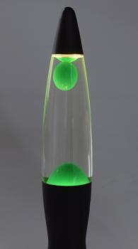 Preview: Lavalampe "CTL-BLEEN" 40cm Wasser: Klar, Wachs: Grün, Body: Schwarz