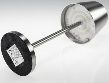 Preview: LED Akku-Tischleuchte Foco Tenda, warmweiß, aufladbar, Touchschalter, 30cm,