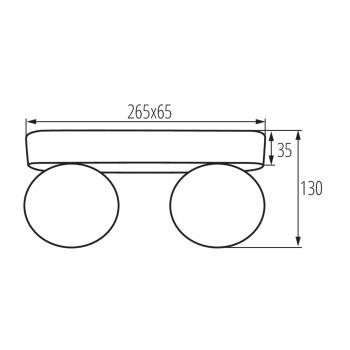 LED-Außenleuchte DROMI LED EL-2 13W graphit