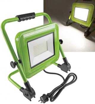 LED-Baustrahler "CTS-100W V4" mit Kabel 100W, IP44, 8350lm, 4000K, mit Ständer