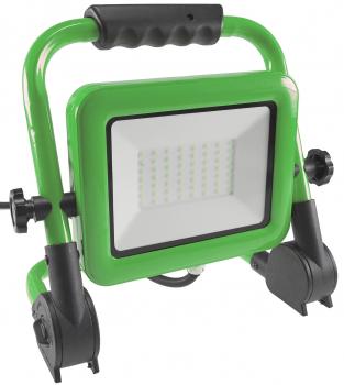 Preview: LED-Baustrahler "CTS-50W V4" 1,5m Kabel 50W, IP44, 4350lm, 4000K, mit Ständer