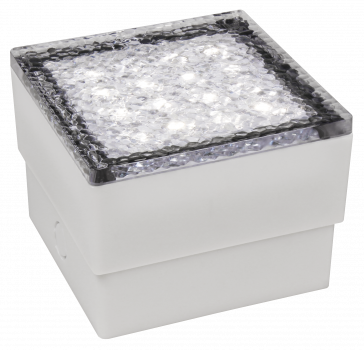 LED-Bodenleuchte McShine Pflasterstein 10x10x7cm, 80lm, IP65, warmweiß, 230V