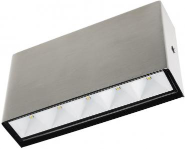 Preview: LED Edelstahl-Wandleuchte "MURO 5" IP65, 5W, 220lm, 3000K, warmweiß