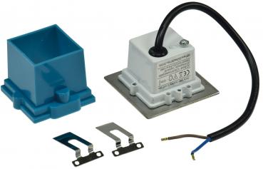 Preview: LED-Einbauleuchte "Cuadrado Q9" Edelstahl-Front, 9 LEDs, weiß