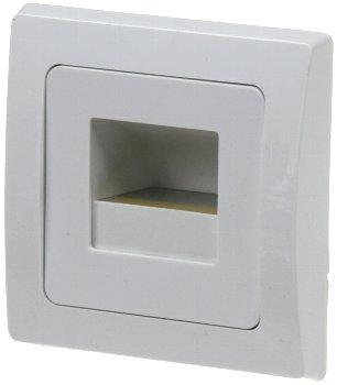 LED-Einbauleuchte DELPHI "COB" weiß 80x80mm, 3000k, warmweiß, 110Lumen