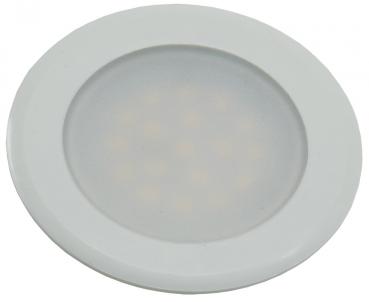 Preview: LED-Einbauleuchte "EBL-HV65w", weiß 2 Watt, 230V, 3000K, 160Lm, warmweiß
