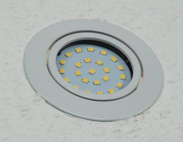 Preview: LED-Einbauleuchte "Flat-26" neutralweiß 80x26mm, 4W, 350lm, weißes Gehäuse