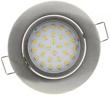 LED Einbauleuchte "FLAT-28" warmweiß Ø82mm, 4W, 330Lm, 2900k, schwenkbar