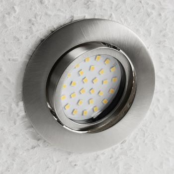 Preview: LED Einbauleuchte "FLAT-28" warmweiß Ø82mm, 4W, 330Lm, 2900k, schwenkbar