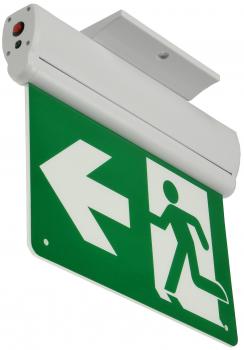 Preview: LED Fluchtwegleuchte "NL-8 Multi" Erkennungsw. 25m, IP20, Decken+Wandmont.