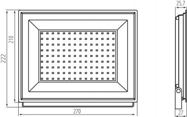 LED Fluter für den Außenbereich in schwarz, 100W, 9500lm, neutralweiß