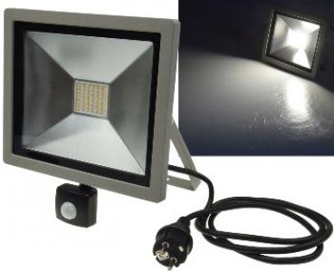 LED-Fluter SlimLine "CTF-SLT50 PIR" 50W, IP44, 3200lm, 4200K, Bewegungsmelde