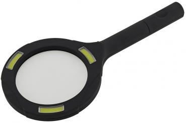 Preview: LED Lese-Lupe mit Batteriebetrieb 2x AA, neutralweiß, 3 Dioptrien 250lm