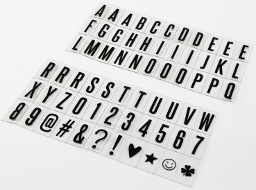 LED Leuchbox mit Buchstaben RGB