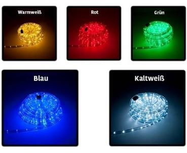 Preview: LED Lichtschlauch verschiedene Farben 36 LEDs/m mit Netzstecker IP44 Länge wählbar