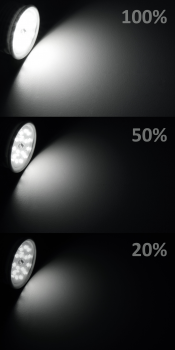 Preview: LED-Modul McShine, 5W, 400 Lumen, 230V, 50x23mm, neutralweiß, 4000K, step-dimmbar