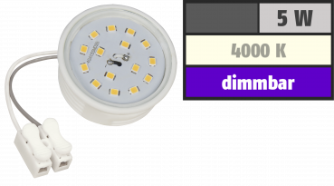 LED-Modul McShine, 5W, 400 Lumen, 230V, 50x23mm, neutralweiß, 4000K, dimmbar