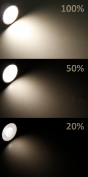 Preview: LED-Modul McShine MCOB 5W, 400lm, 230V, 50x25mm, warmweiß, 3000K, step-dimmbar