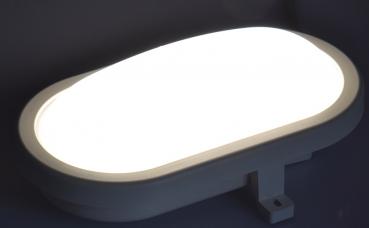 Preview: LED Oval-Armatur "FRL-O 12" IP44 Feuchtraum-Leuchte, 12W, 1000lm, 4200K