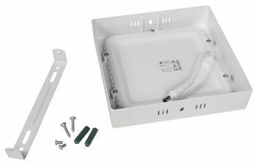 Preview: LED Panel McShine LP-1217AW, 12W, 170x170mm, 888 lm, 3000 K, warmweiß