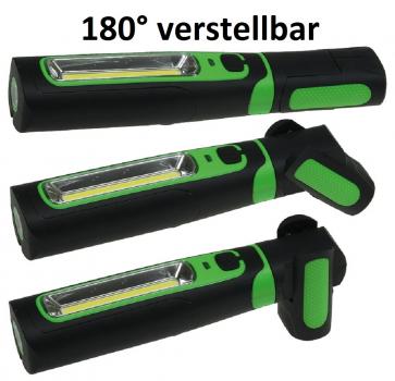 Preview: LED Stableuchte mit Akku "FlexiLED 300" LiIon Akku, Magnethalter, 3W, 270lm,IP44