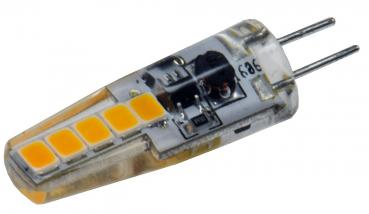 Preview: LED Stiftsockellampe G4 "Silikon W2" 3000k, 190lm, 300°, 12V/2W, warmweiß