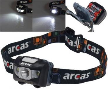 LED-Stirnlampe "HeadLight CREE" 5W 160 Lumen, inkl. 3x Micro Batterien